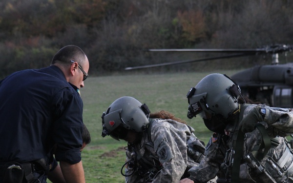 Kosovo Border Police, KFOR conduct medevac training on the Administrative Boundary Line