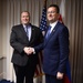 Deputy secretary of defense and the Slovak Republic's MoD Martin Glvac take a photo together