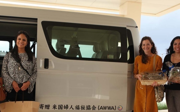 American Women’s Welfare Association donates van to disabled Okinawan residents