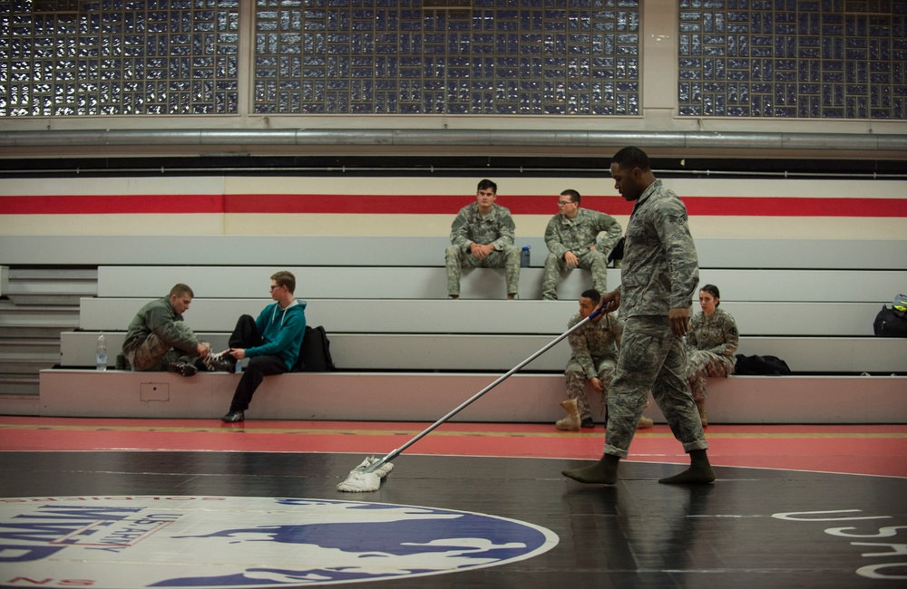 USAF Airmen compete in 7th MSC Combatives Tournament