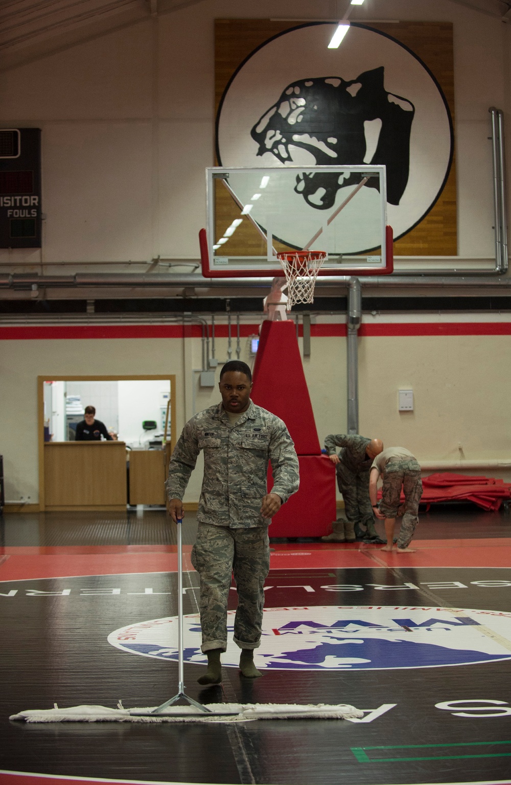 USAF Airmen compete in 7th MSC Combatives Tournament