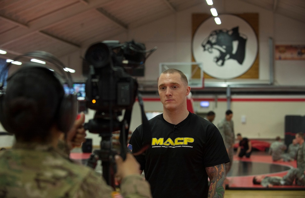 USAF Airmen compete in 7th MSC Combatives Tournament