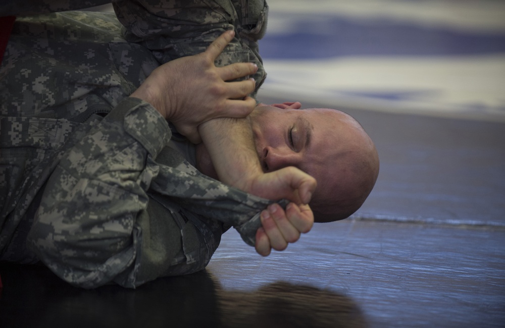 USAF Airmen compete in 7th MSC Combatives Tournament