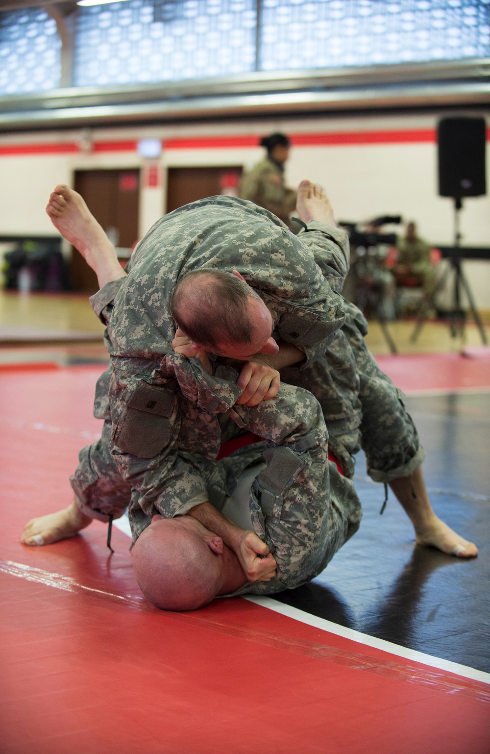 USAF Airmen compete in 7th MSC Combatives Tournament