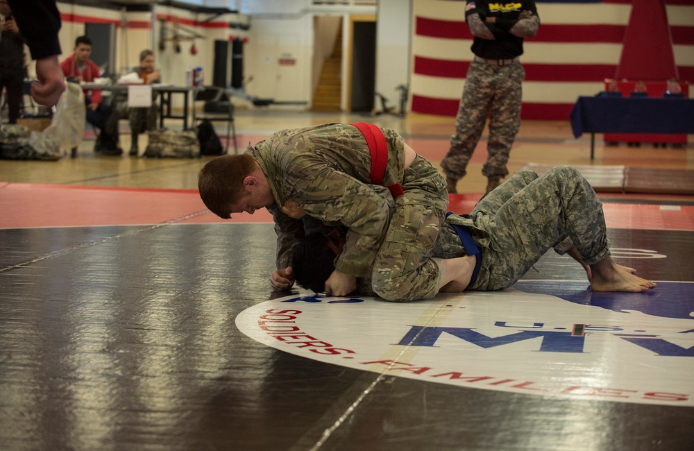 USAF Airmen compete in 7th MSC Combatives Tournament