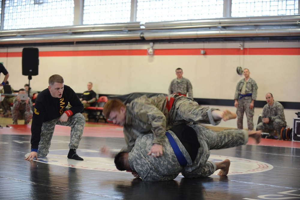 USAF Airmen compete in 7th MSC Combatives Tournament