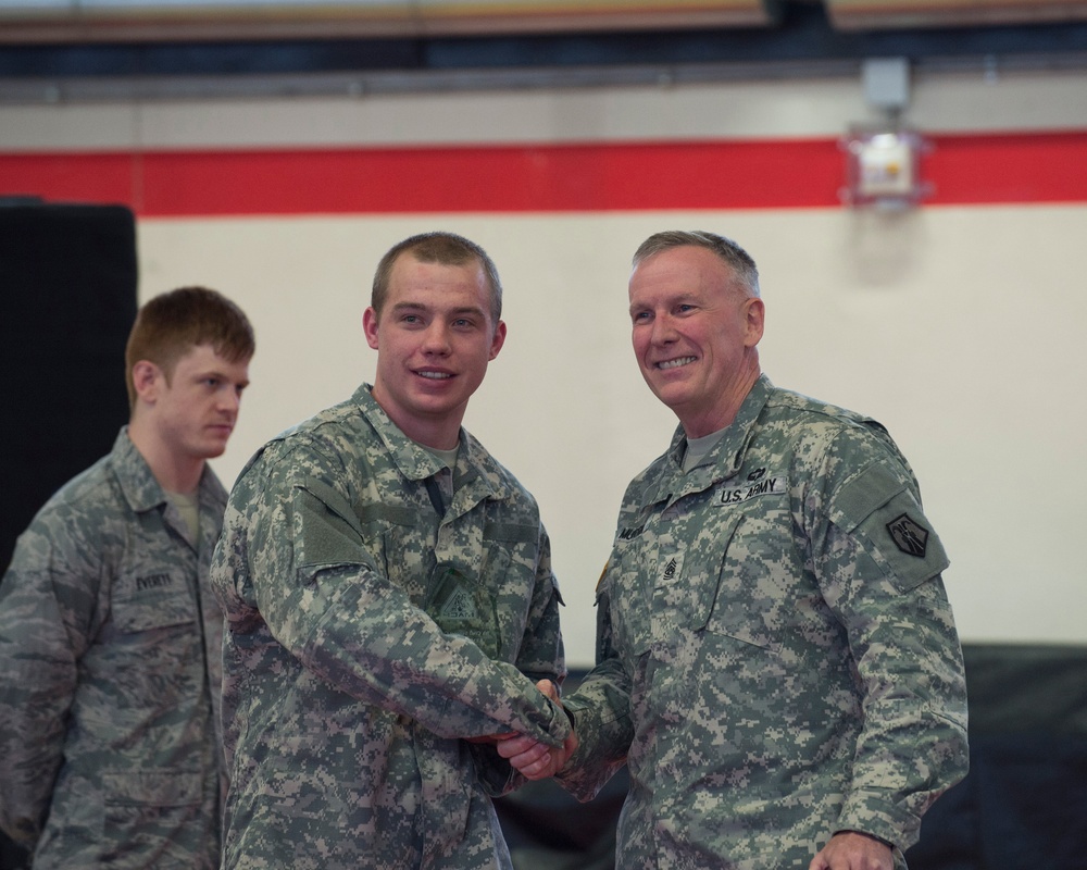 USAF Airmen compete in 7th MSC Combatives Tournament