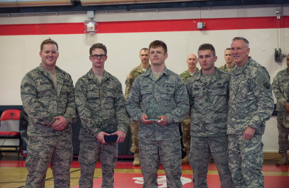 USAF Airmen compete in 7th MSC Combatives Tournament