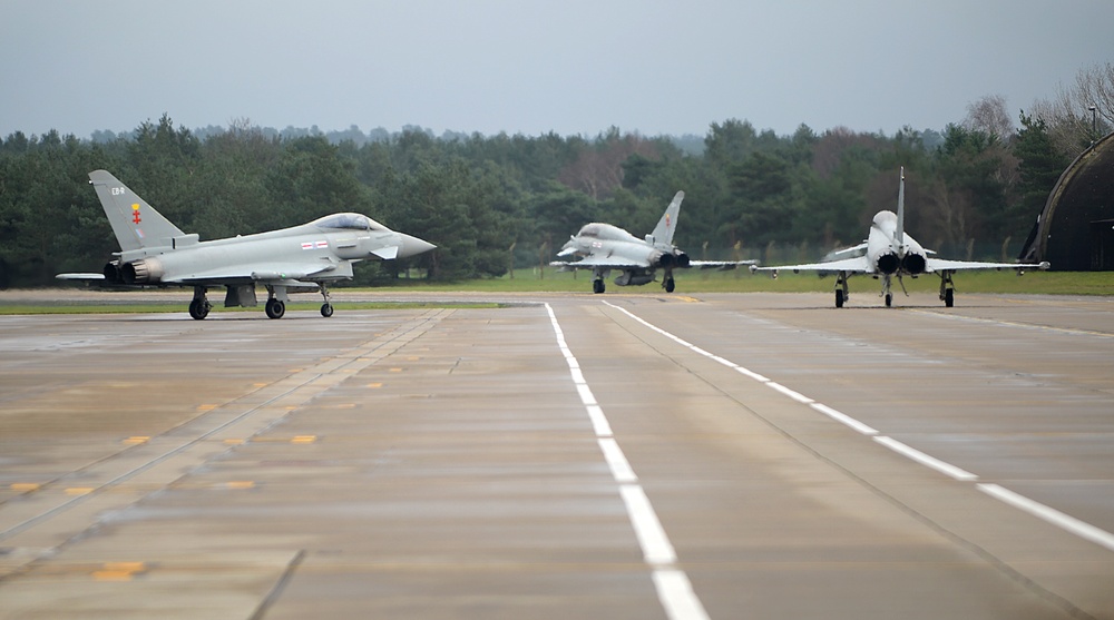 Strike Eagles vs. Typhoons: Exercise brings aircraft together