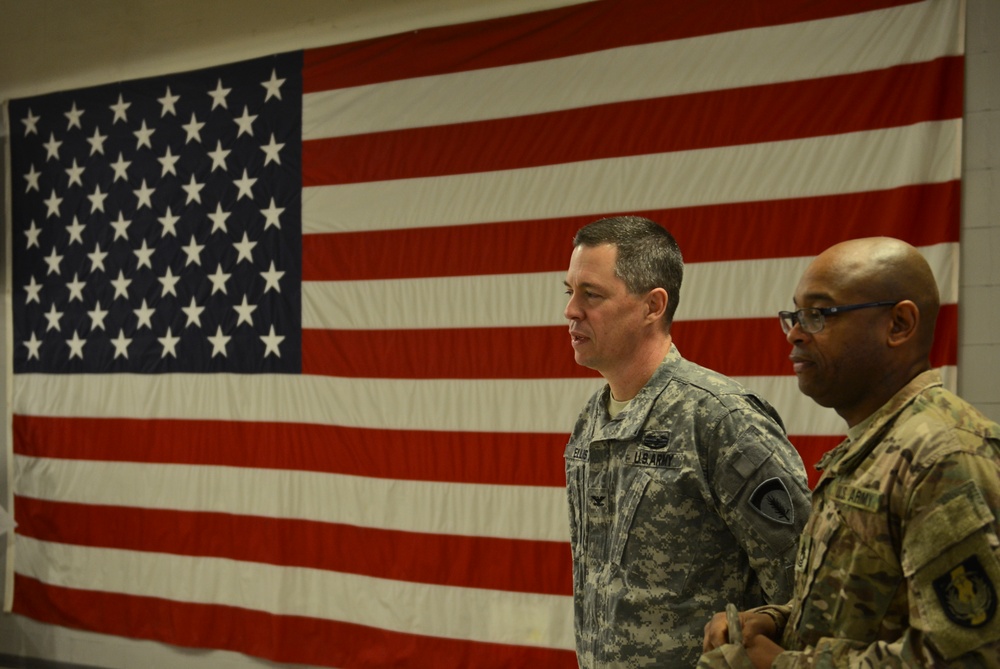 Master Sgt. Smith gets promoted overseas