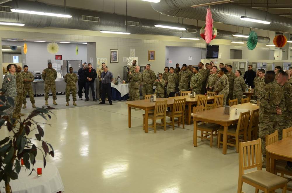 Master Sgt. Smith gets promoted overseas