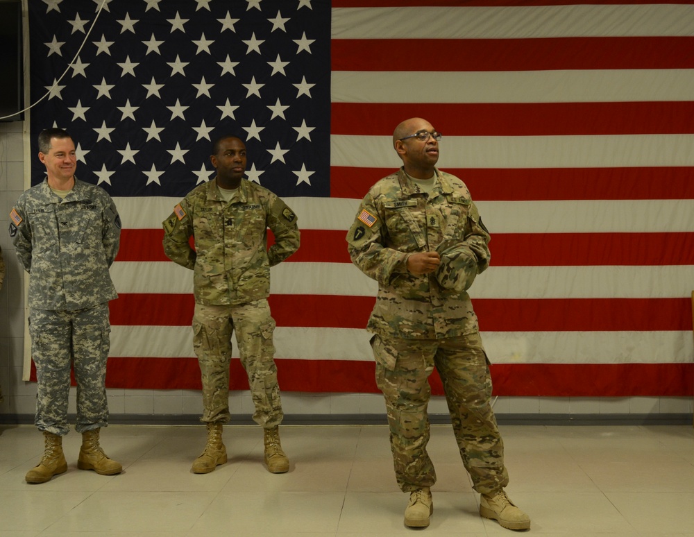 Master Sgt. Smith Gets Promoted Overseas