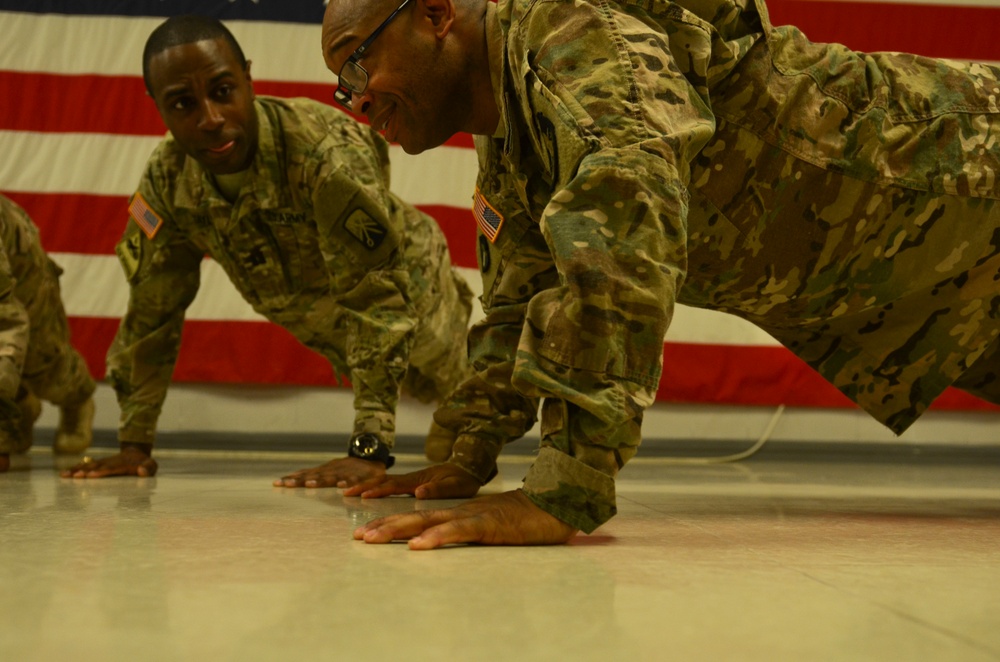 Master Sgt. Smith gets promoted overseas