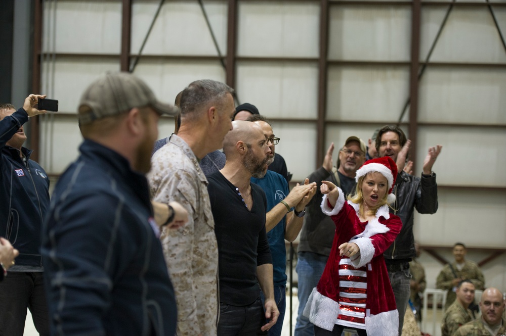 Bagram USO Holiday Troop Visit
