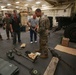 U.S. Marines display logistics equipment to families