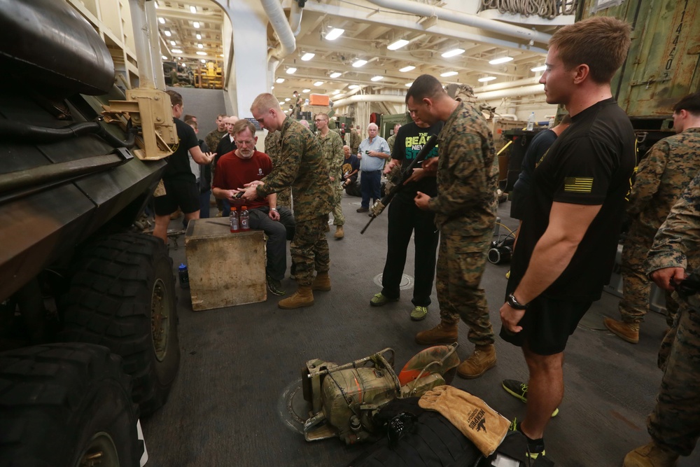 U.S. Marines showcase life aboard ship