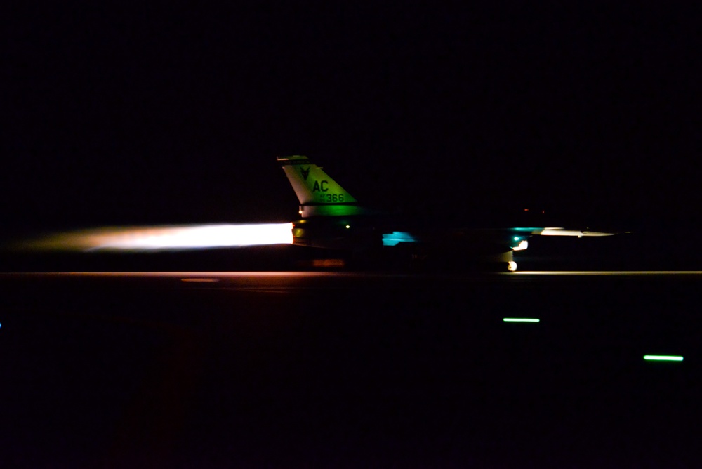 Burner night takeoff