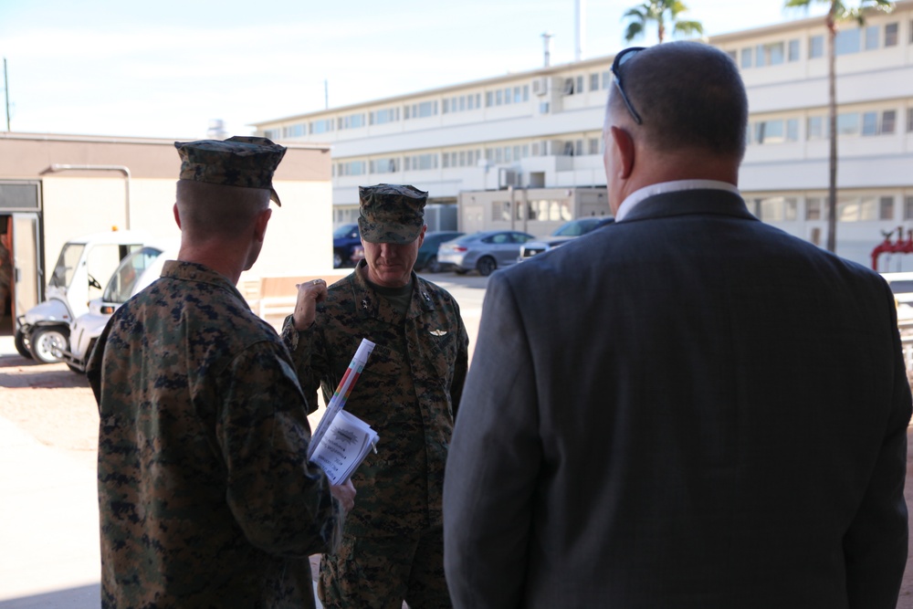MajGen. Hudson and SgtMaj. Cruz visit MCAS Yuma