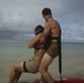 Marine Corps Instructor Course of Water Survival conduct open water rescue training
