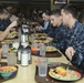 Corpsment students have lunch