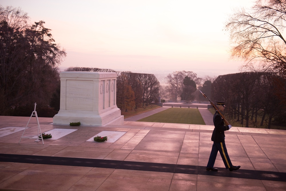 Sunrise at the Tomb of the Unknown Soldier