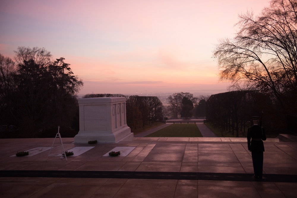 Sunrise at the Tomb of the Unknown Soldier