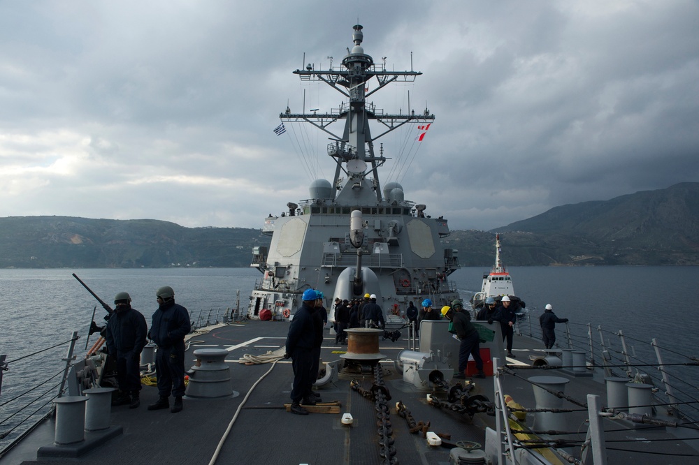 USS Carney at Souda Bay