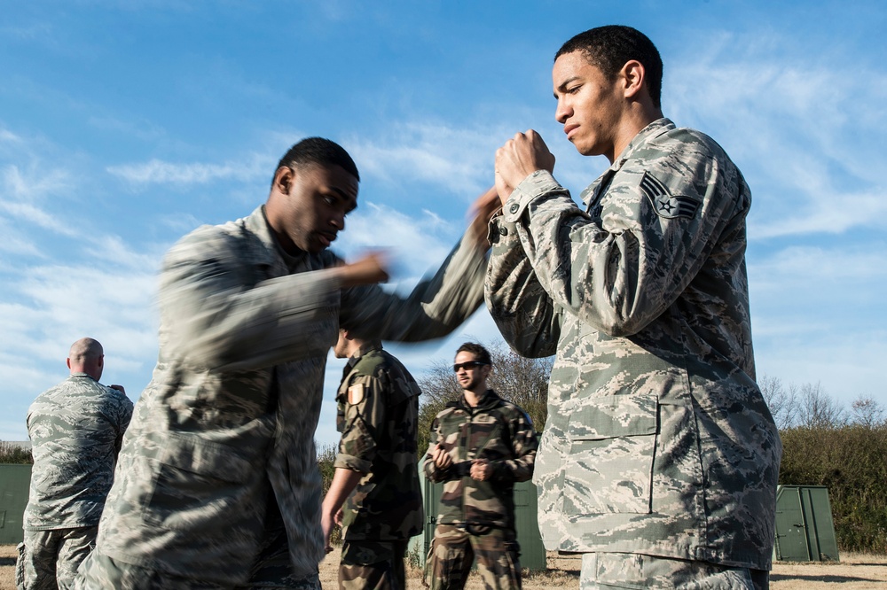 French commandos teach SFS combatives