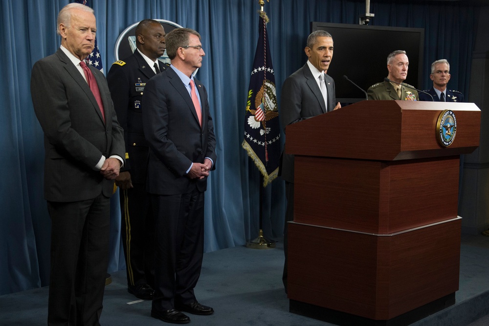 Secretary of defense meets with US president