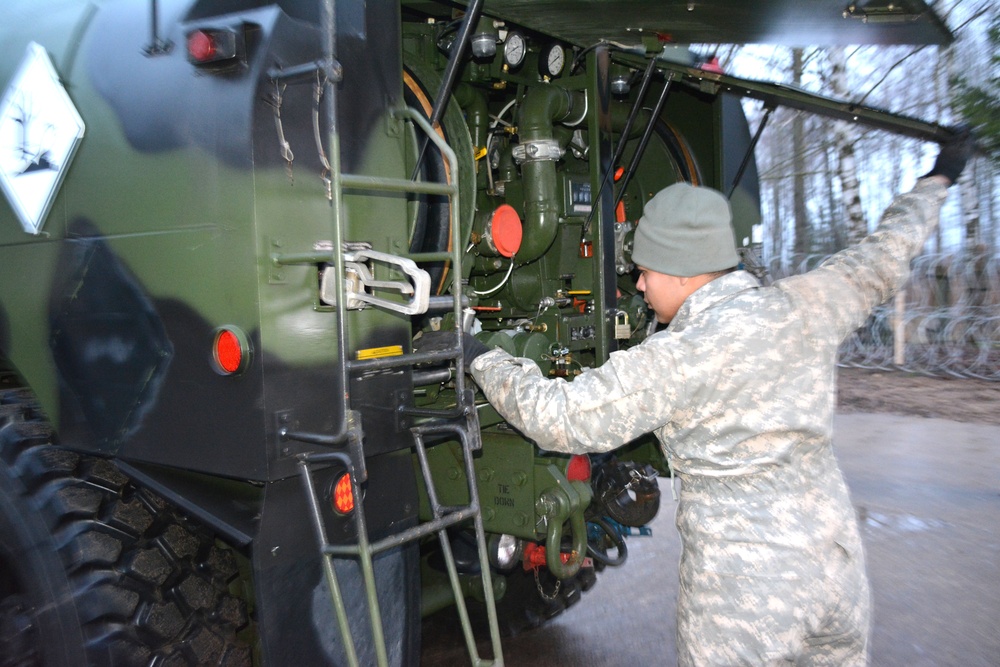 EAS equipment forward staged in Lithuania