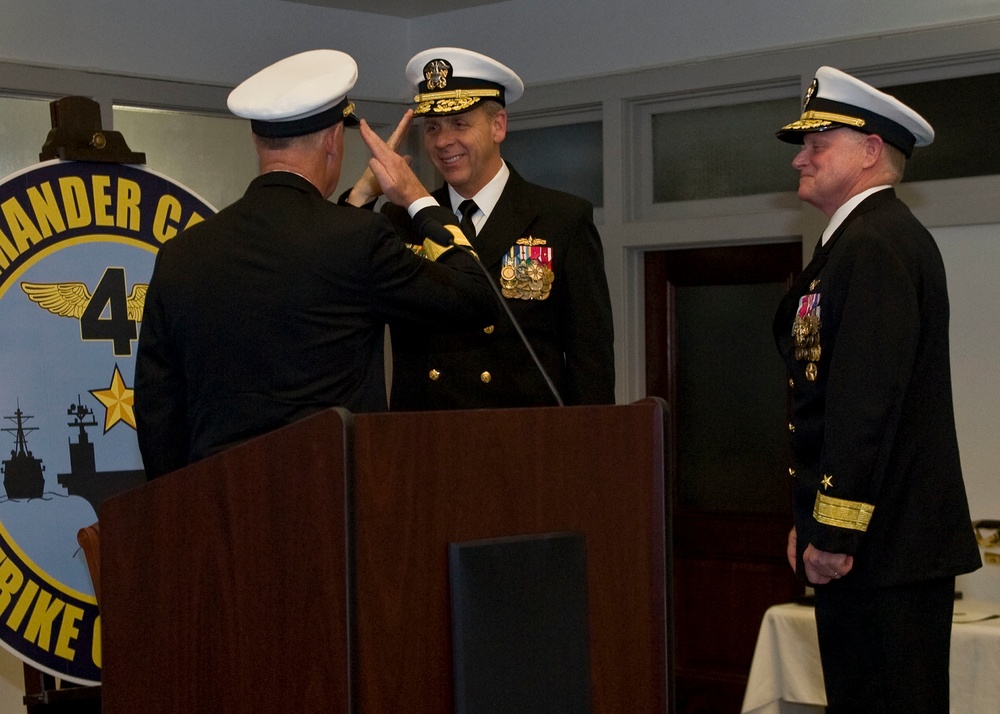 Carrier Strike Group 4 holds change of command