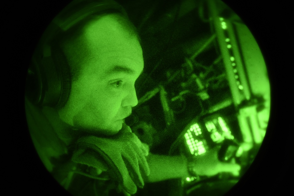 Refueling through a night-vision lens