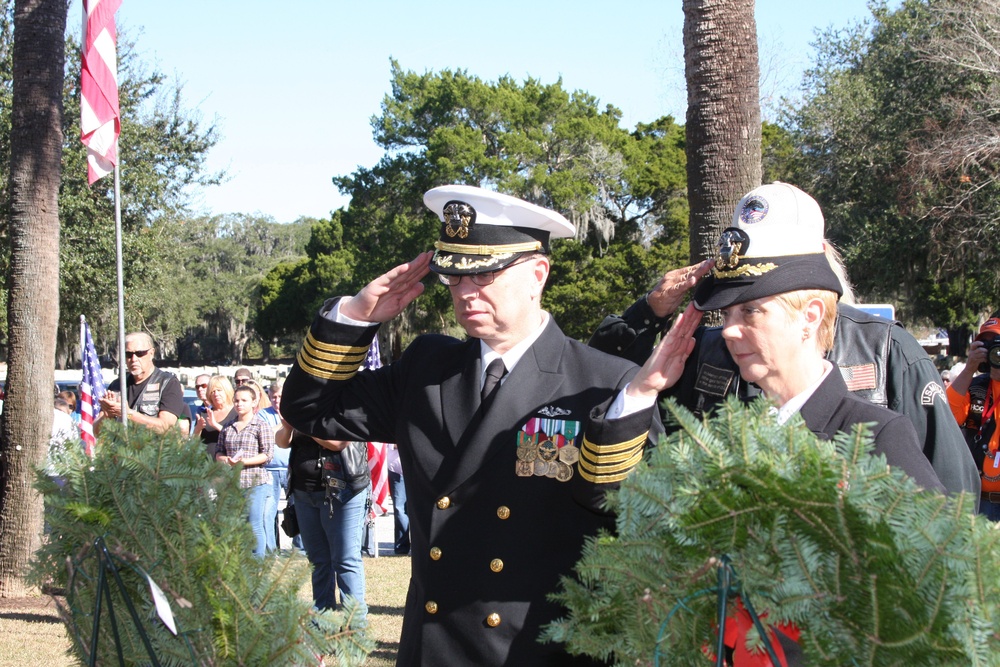 Naval Hospital Beaufort commanding officer attends Annual Wreaths Across America event