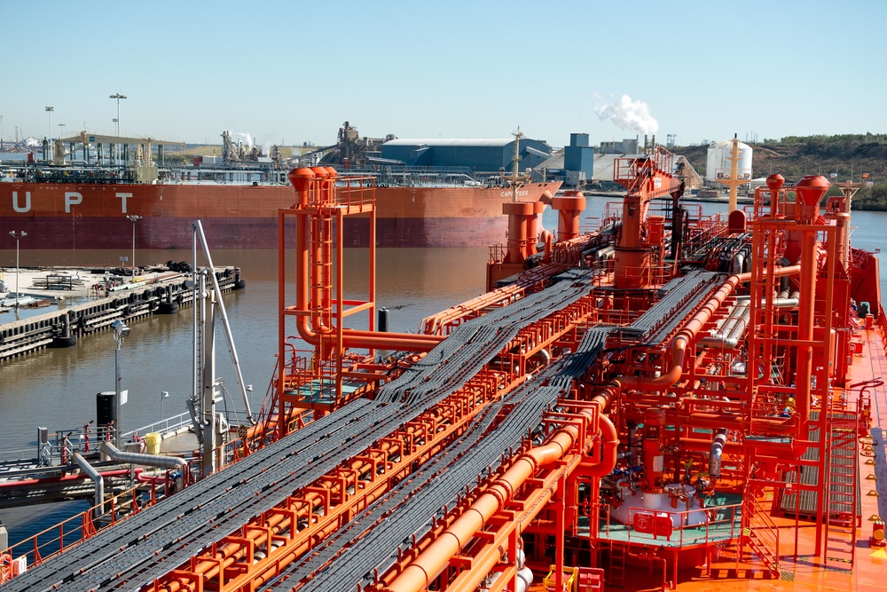 Fire damage aboard the gas tanker Navigator Europa