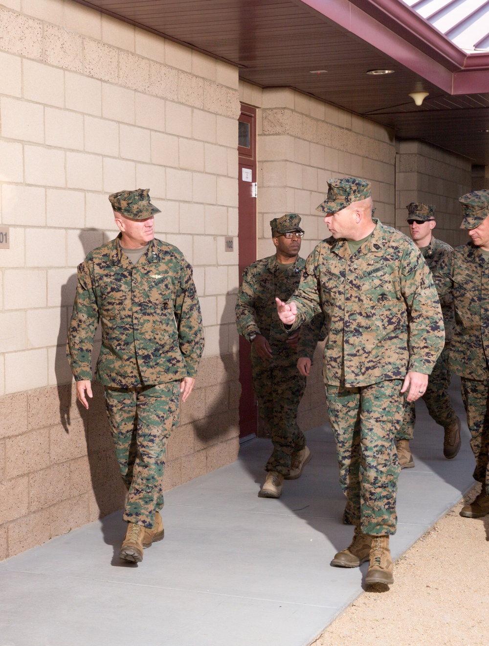 Major General Hudson Visits MCLB Barstow