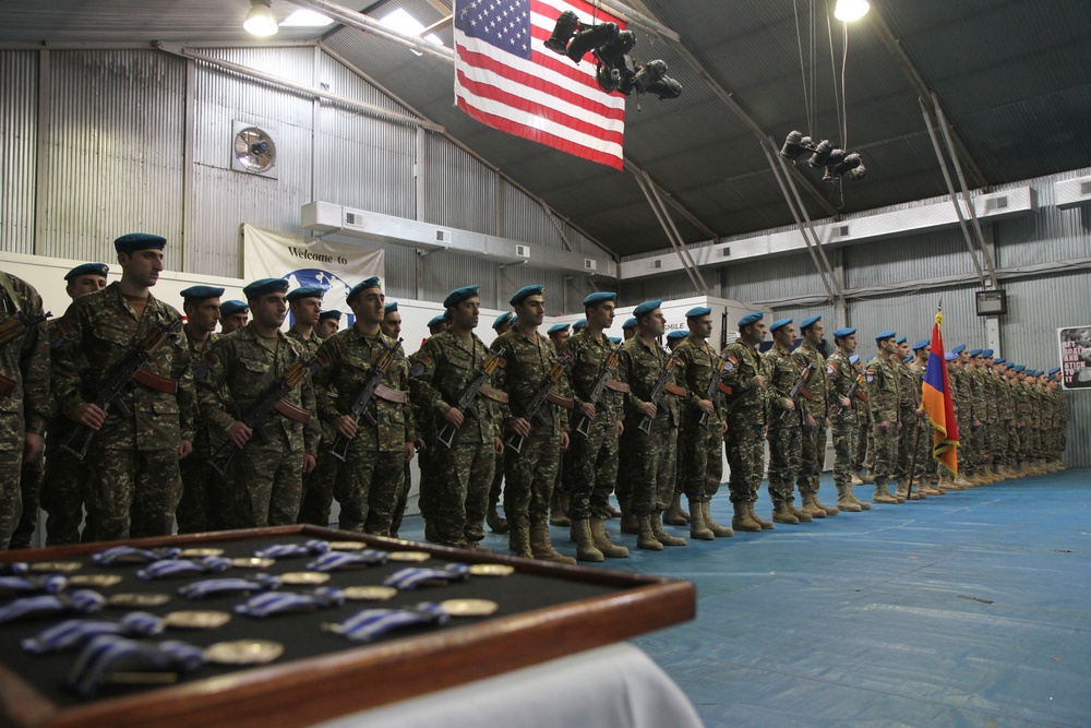 Armenian contingent begins new rotation in Kosovo