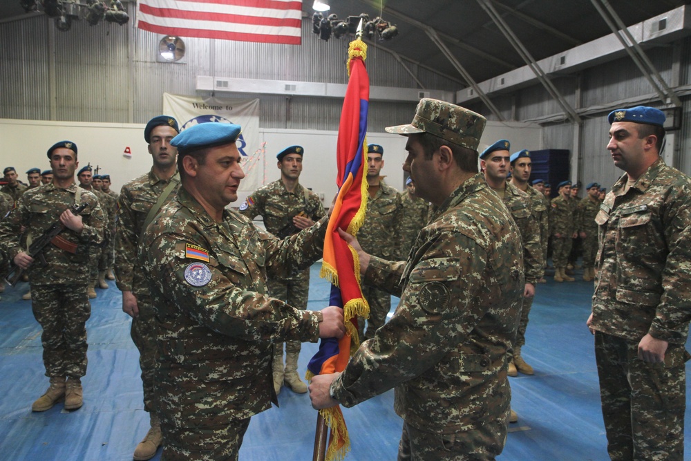 Armenian contingent begins new rotation in Kosovo