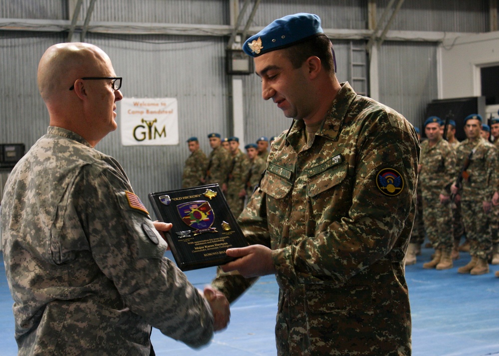 Armenian contingent begins new rotation in Kosovo