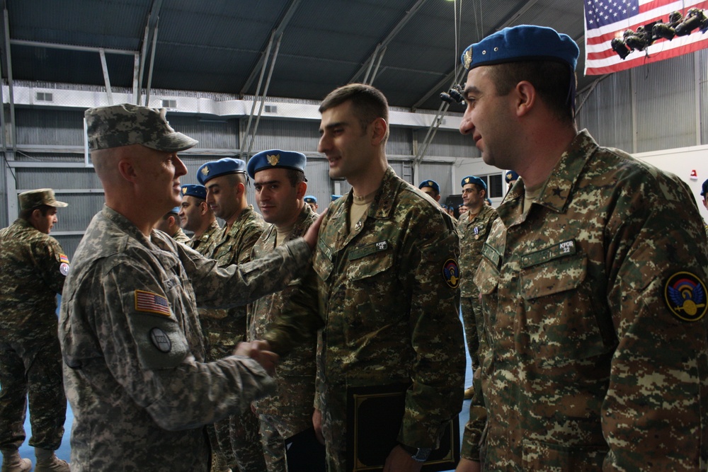 Armenian contingent begins new rotation in Kosovo