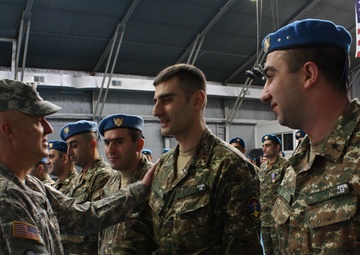Armenian contingent begins new rotation in Kosovo