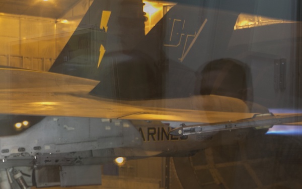 Hush house reduce noise in Iwakuni, Japan