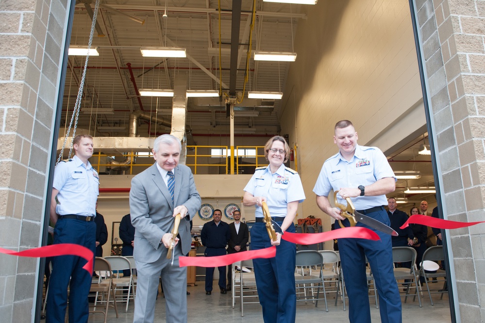 Coast Guard, Senator Reed cut ribbon on new pier at Naval Station Newport