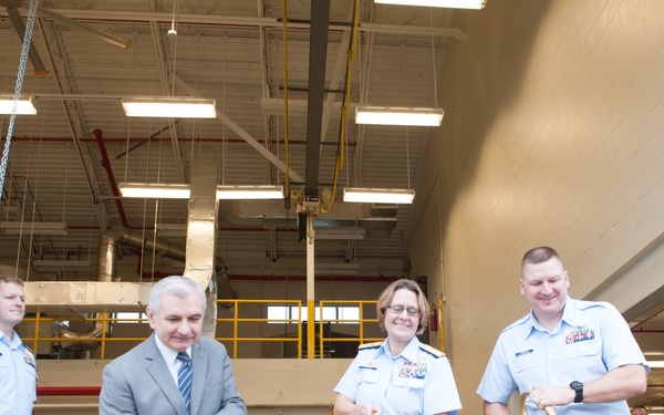 Coast Guard, Senator Reed cut ribbon on new pier at Naval Station Newport