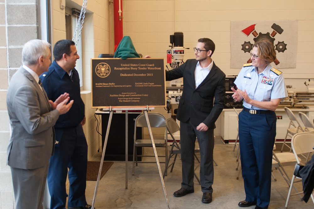 Coast Guard, Sen. Reed cut ribbon on new pier at Naval Station Newport