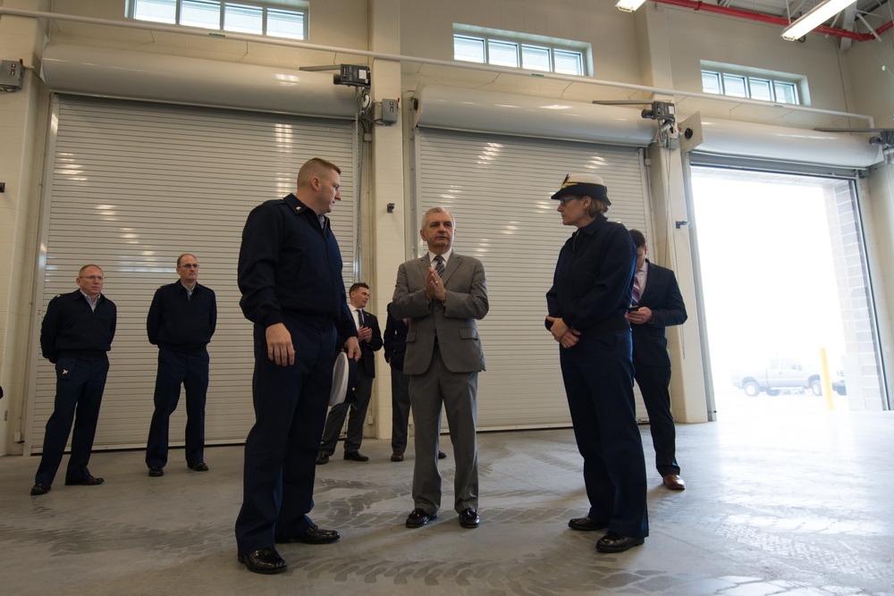 Coast Guard, Sen. Reed cut ribbon on new pier at Naval Station Newport