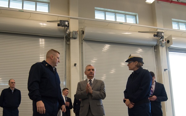 Coast Guard, Sen. Reed cut ribbon on new pier at Naval Station Newport