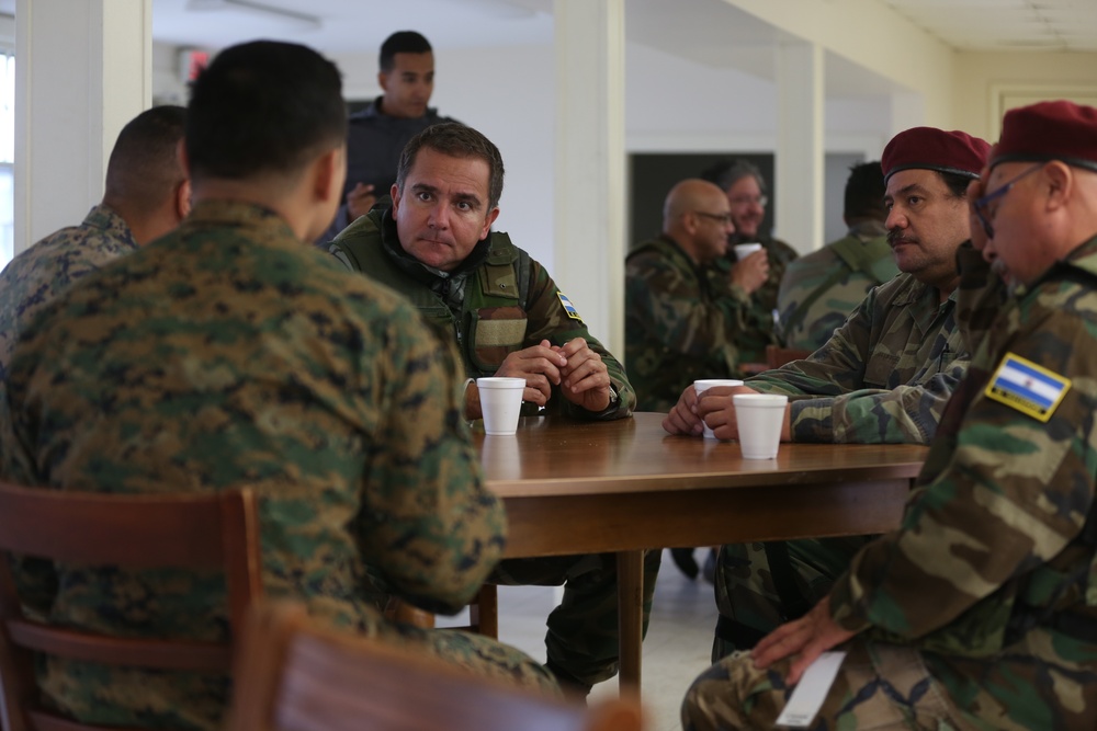 Marines interact with foreign security force role players