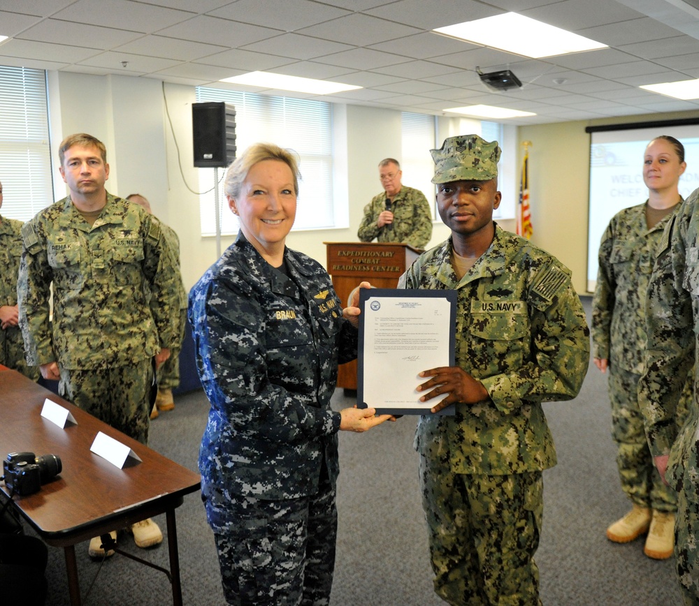 Chief of Navy Reserve frocks ECRC Sailor