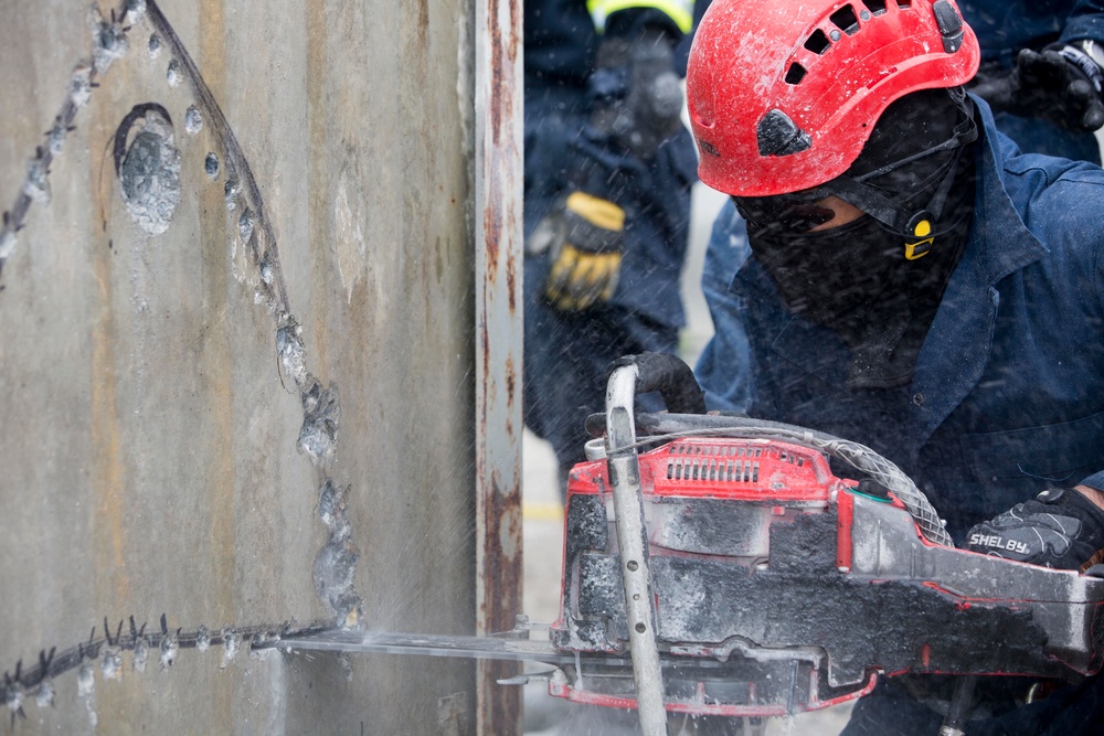 Urban Search and Rescue training conducted on Camp Hansen