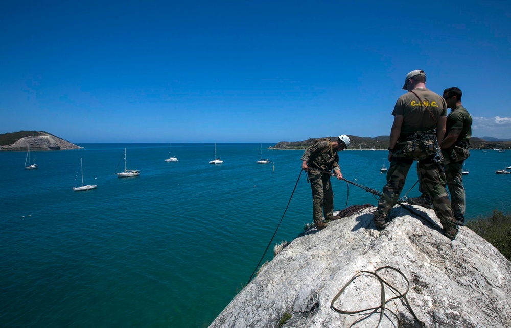 U.S. Marines train with French Armed Forces New Caledonia